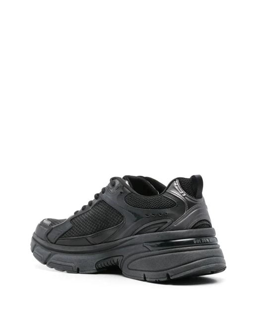 Golden Goose Deluxe Brand Black Sneakers Low-Top Lightstar for men