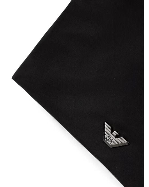 Emporio Armani Black Messenger Bag for men