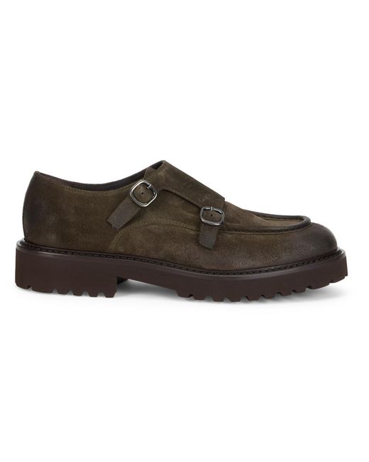 Doucal's Brown 'S Shoe With Straps for men