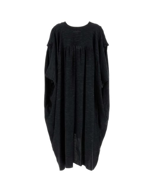 MM6 by Maison Margiela Black Midi Dress