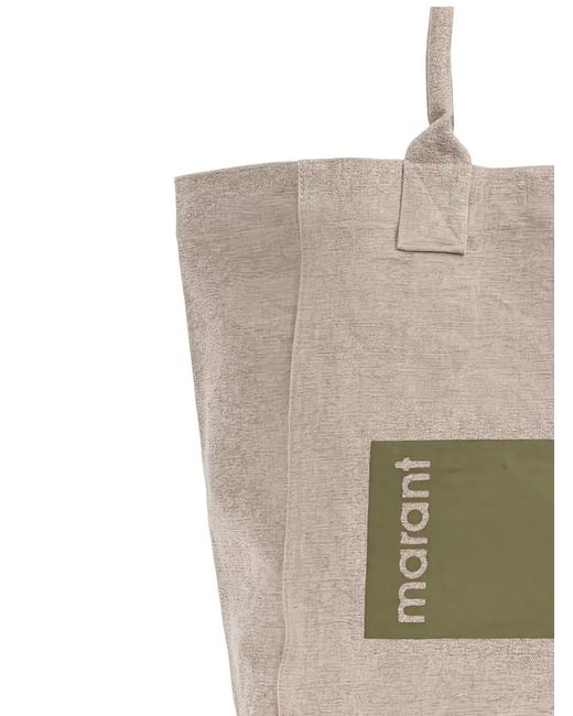 Isabel Marant Gray Moss Cotton Handbag