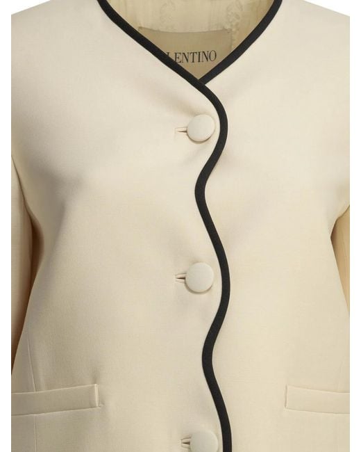 Valentino Natural Crepe Couture Blazer
