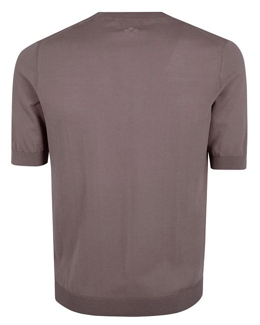 Ballantyne Brown Short Sleeve Pullover for men