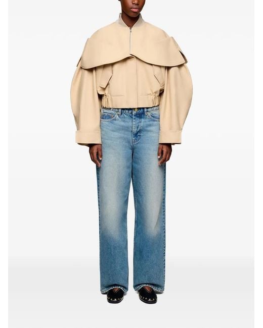 Ganni Natural Cotton Bomber
