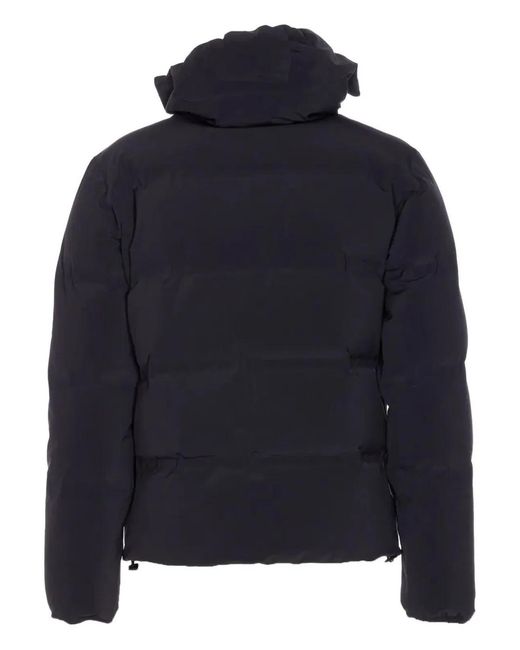 Herno Blue New Impact Down Jacket With Hood for men