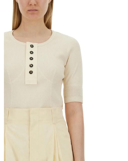 Bottega Veneta Natural Jersey T-Shirt
