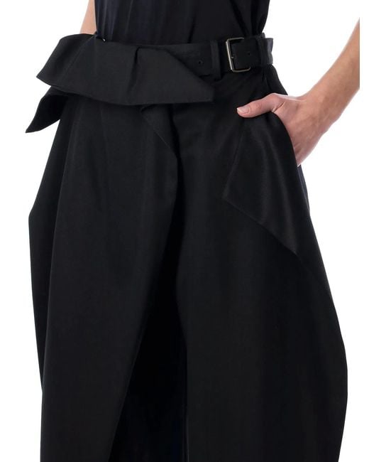 J.W. Anderson Black Fold Over Trousers