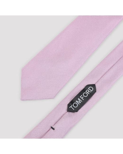 Tom Ford Pink Rose Solid Tie for men