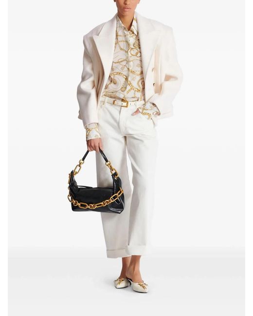 Balmain Natural Pure Silk Shirt