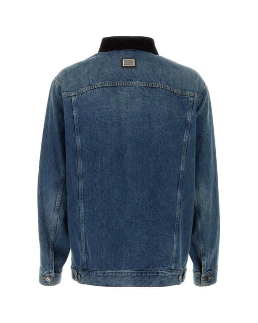 Dolce & Gabbana Blue Dolce & Gabbana Jacket for men