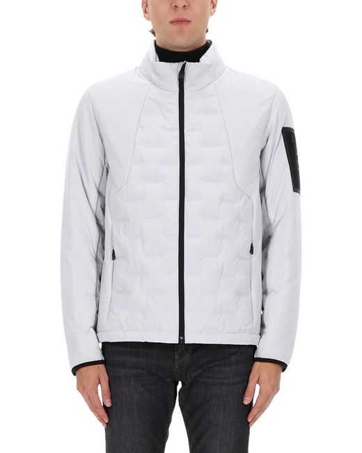 Boss White Polyester Jacket for men