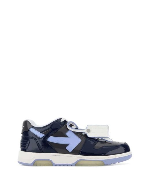 Off-White c/o Virgil Abloh Blue Off M-Ooo Patent Lea-00A for men