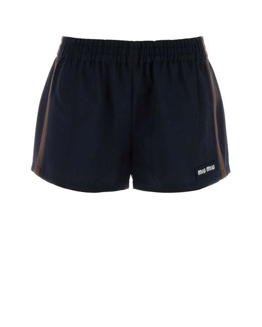 Miu Miu Blue Pantaloni
