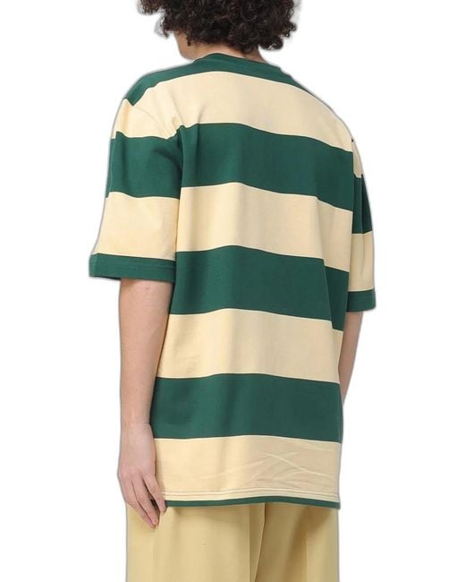 Marni Green And Cotton T-Shirt for men