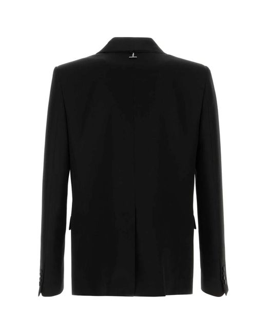 McQueen Black Wool Blazer for men