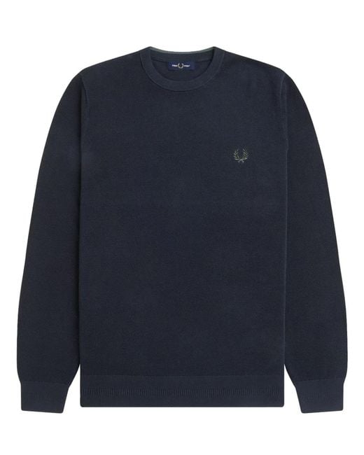 Fred Perry Blue Jersey With Logo for men