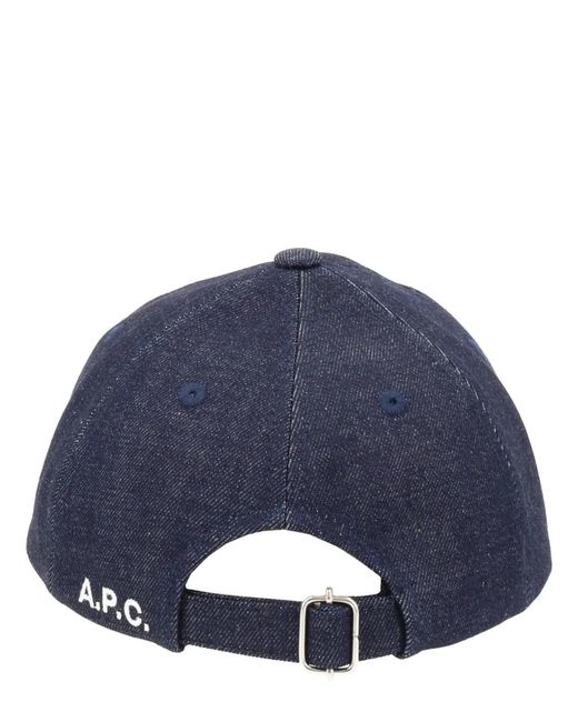 A.P.C. Blue Cotton Hat