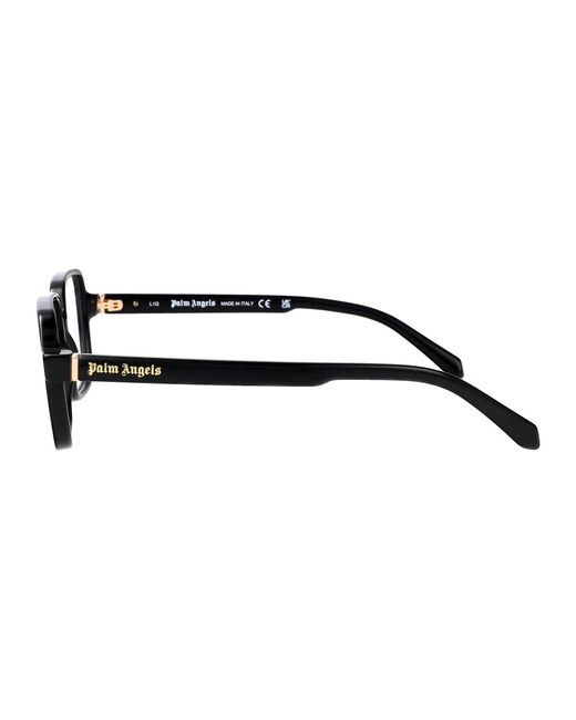 Palm Angels Black Shiny Acetate Glasses