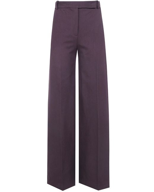 Joseph Purple "Yukio" Gabardine Stretch Trousers