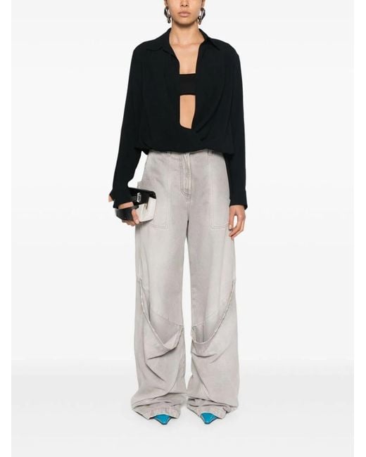 Dries Van Noten Black Cedal 9067 W.W.Shirt