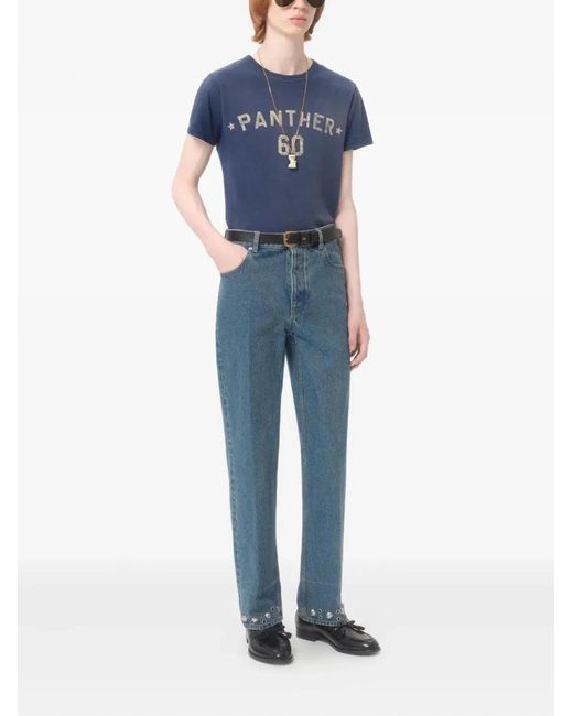 Valentino Blue Cotton T-Shirts for men