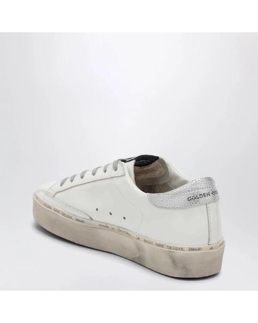 Golden Goose Deluxe Brand White Hi-Star Sneakers