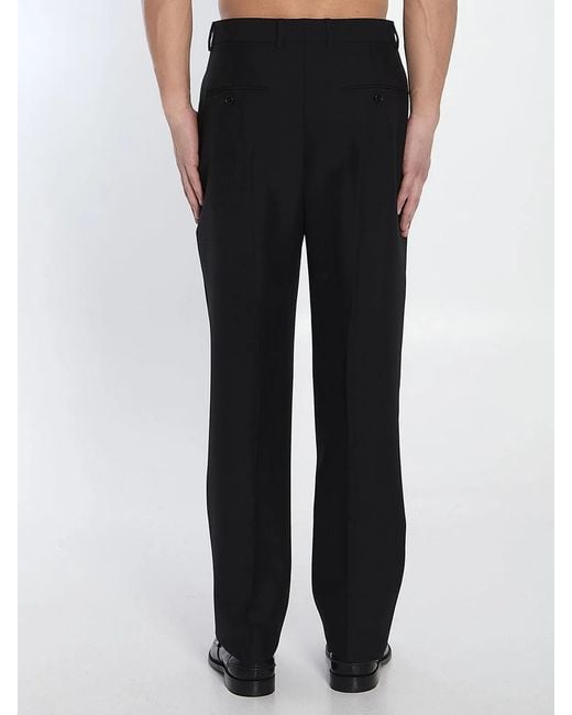 Céline Black Pants Made Of Wool And Mohair for men