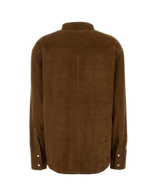 Lois Brown Suede Shirt