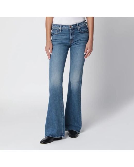 Mother Blue The Jinx Heel Bootcut Jeans
