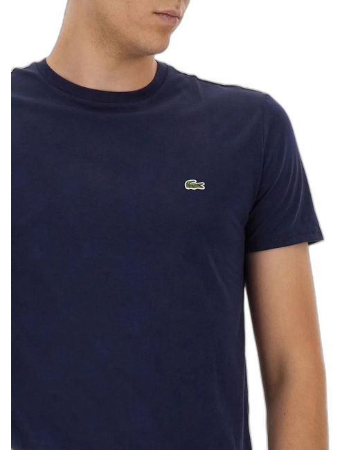 Lacoste Blue Pima Cotton T-Shirt for men