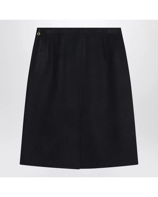 Loro Piana Black Vivian Cashmere Skirt