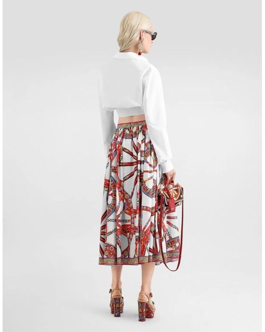 Dolce & Gabbana White Dolce & Gabbana Knotted Shirt