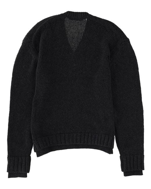 Our Legacy Black "False V-Neck" Sweater for men