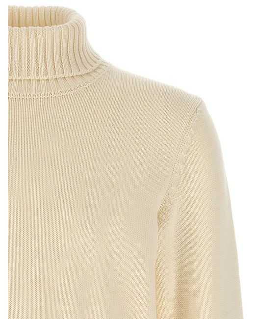 Zanone White Turtle-Neck Sweater for men