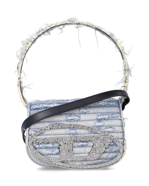 DIESEL Blue 1Dr Leather Shoulder Bag