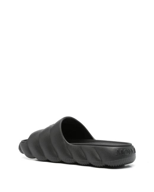 Moncler Gray Lilo Rubber Slides