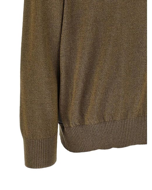 Etro Green Paisley Silk Insert Cardigan