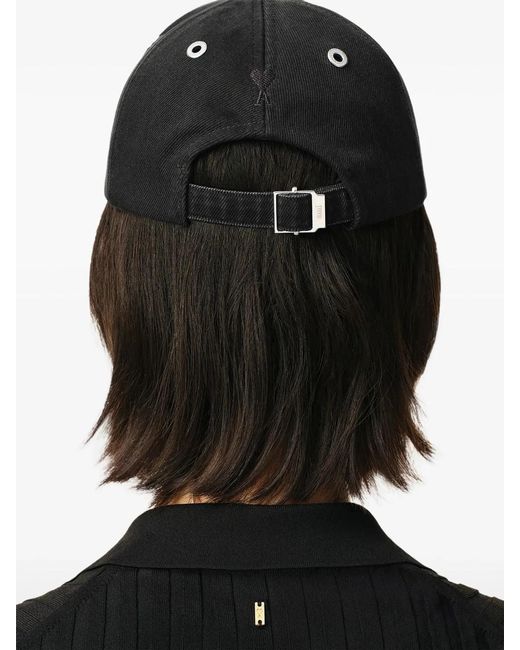 AMI Black Ami Felt Cap for men