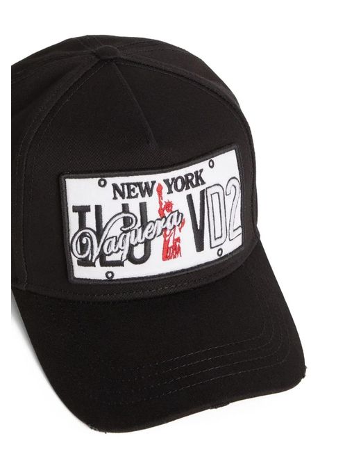 DSquared² Black Logo Baseball Cap