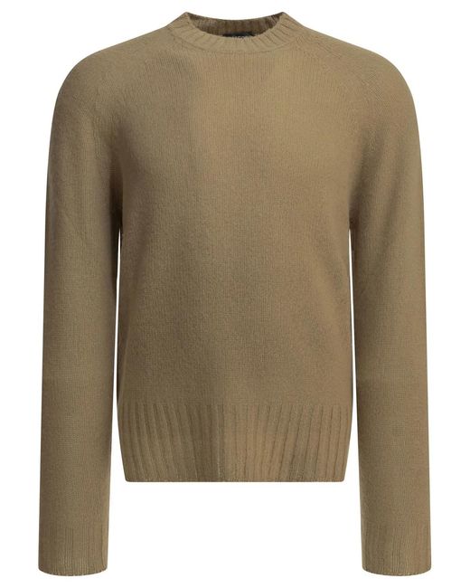 Tom Ford Green Cashmere Crewneck Sweater for men