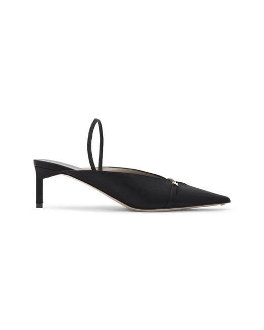 Tom Ford Black Satin Viscose Mules