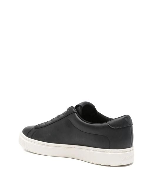 Emporio Armani White Leather Sneakers for men