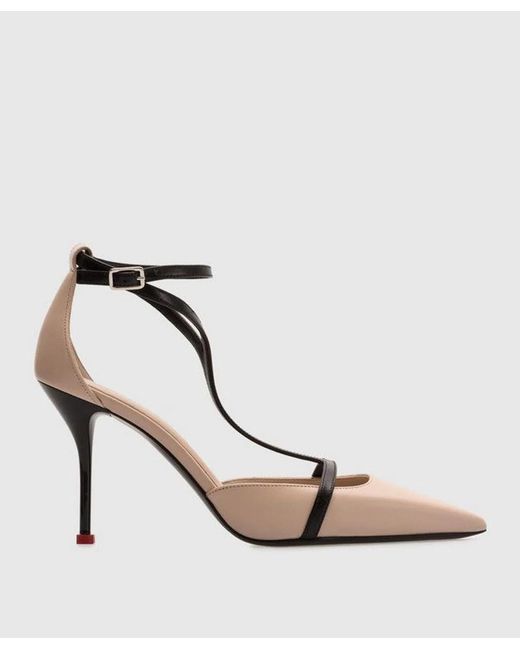 McQueen Metallic Shoe Leather