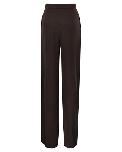 Max Mara Brown Maxmara Studio Msealpaca – Fluid Palazzo Trousers
