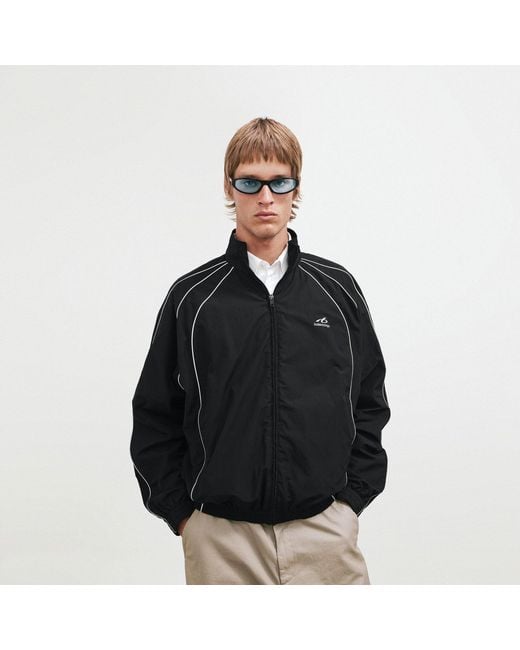Balenciaga Black Trackside Tracksuit Jacket for men