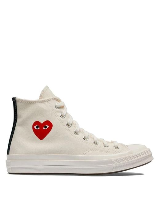 COMME DES GARÇONS PLAY White Converse Hi Top Small Heart for men