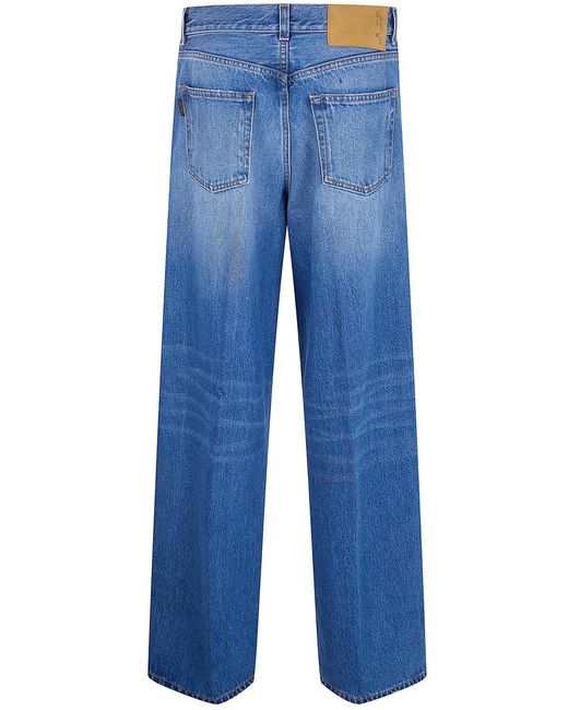 Haikure Blue Bethany Wide-Leg Denim Jeans