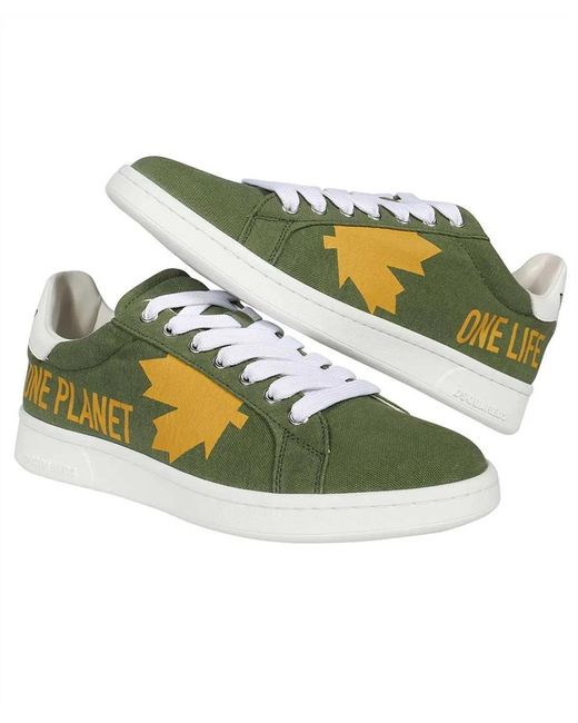 DSquared² Green Boxer Low-Top Sneakers for men