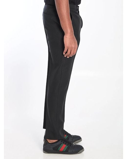 Gucci Black Tailored Trousers for men