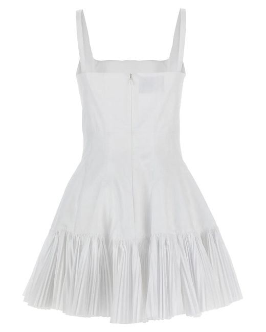 Giovanni bedin White Pleated Dress